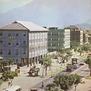 Taiwan: Street scene in Taipei, 1959 (photo)