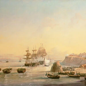 The taking of the batteries at Punto Obligado on 20 November 1845 (oil on canvas)