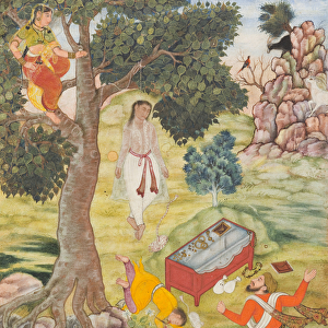 Tale of the Cunning Siddhikari, c. 1590 (opaque watercolour, gold, and ink on paper)