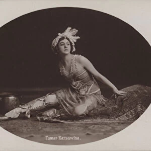 Tamara Karsavina, Russian ballerina and ballet teacher (b / w photo)