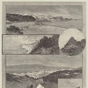 Tangier and Cape Spartel, Morocco (engraving)
