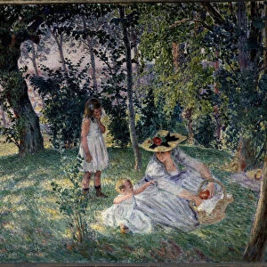 the taste on the grass Painting by Henri Lebasque (1865-1937) 20th century Angers