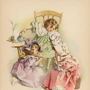 Tea and Gossip (colour litho)