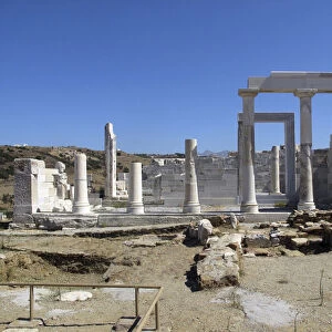 Temple of Demeter (Demetrius - demetrios), Naxos Island in the Cyclades - Greece - 6th