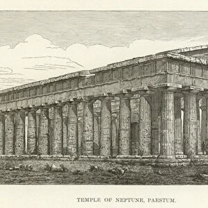 Temple of Neptune, Paestum (engraving)