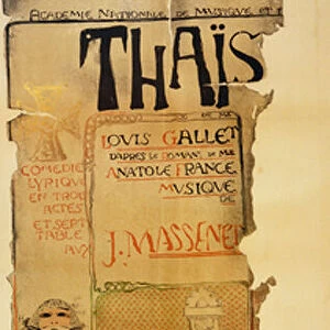 Thais, opera by Jules Massenet (12 May 1842 - 13 August 1912)