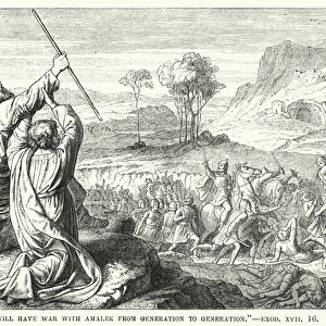 "The Lord will have war with Amalek from generation to generation, "Exod XVII 16 (engraving)