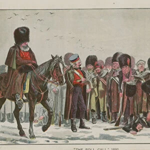 "The Roll Call", 1892 (colour litho)