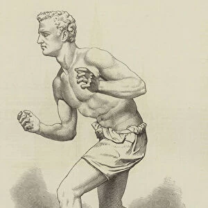 "The Wrestler, "by E B Stephens, ARA (engraving)