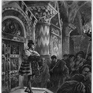 Theatrical representation: "Hernani"by Victor Hugo (1802-1885)