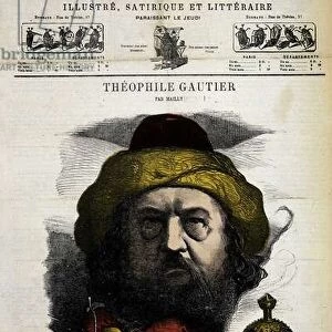 Theophile Gautier - by Mailly, in "Le Hanneton"