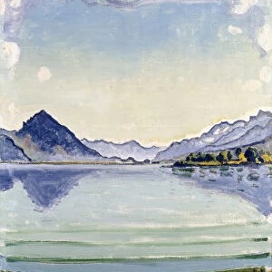 Thunersee at Leissingen, 1909 (oil on canvas)