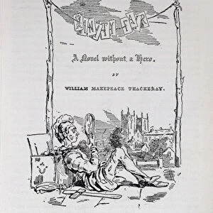 Title page to Vanity Fair, a Novel Without a Hero