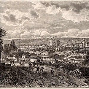 Toul - (Meurthe-et-Moselle, en region Lorraine) engraving in "La France illustree