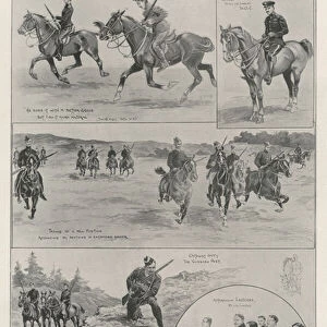 The Training of the New Yeomanry Officers at Aldershot (litho)