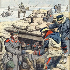 In the trenches before Mukden, Russian-Japanese War. Japanese