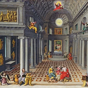 The Triumph of the Church or An Allegory of Christianity (oil on canvas)