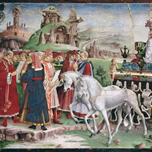 The Triumph of Minerva: March, from the Room of the Months, detail of the chariot