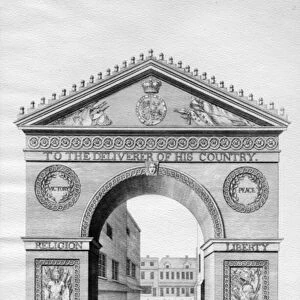 Triumphal Arch erected in Norwich in honour of the Duke of Cumberland