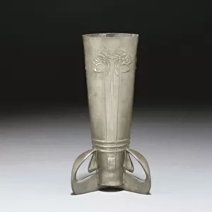 A Tudric pewter vase (pewter)