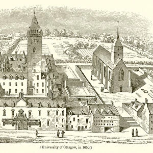 University of Glasgow, in 1650 (engraving)