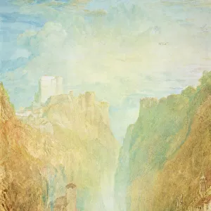 On the Upper Rhine, c. 1820 (w / c on paper)