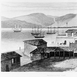 Valparaiso Bay in c. 1820, from Travels in South America by Alexander Caldcleugh