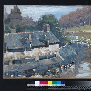 Vannes, Britanny, before 1939 (oil on canvas, on plywood)