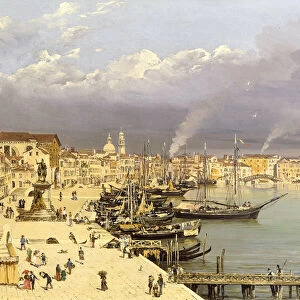 Venice, (oil on panel)