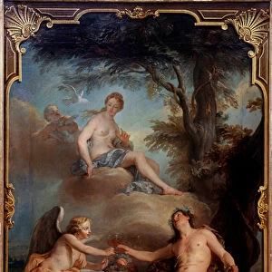 Venus, Bacchus and Love. Painting by Nicolas Coypel (1690-1734), 1724. Oil on canvas
