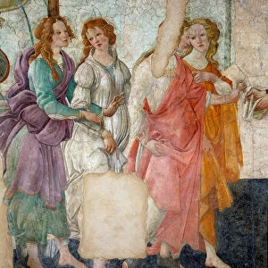 Venus and the Graces offering presents to a young Detail girl representing the Graces