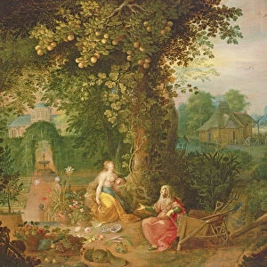 Vertumnus and Pomona (oil on canvas)