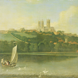 A View of the Cathedral and City of Lincoln from the River, c. 1760 (oil on canvas)