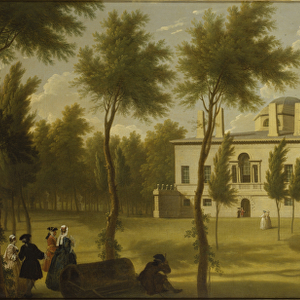 View of Chiswick Villa from the lawn, c. 1735 (oil on canvas)