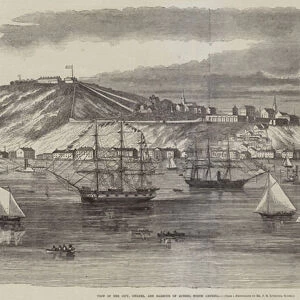 View of the City, Citadel, and Harbour of Quebec, North America (engraving)