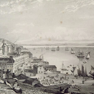 View of Cobh Harbour, looking towards Rostellan, County Cork, Ireland in the 1830s