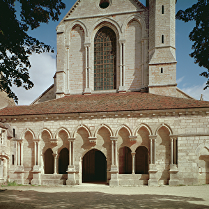 View of the entrance porch of the Cistercian Abbey, built 1140-60 (photo)