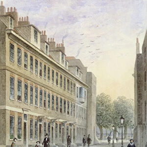 View of Fludyer Street, looking towards St. Jamess Park, 1859 (w / c on paper)