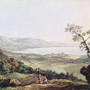 View of Geneva from Saconex in Savoy (engraving)