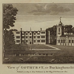 View of Gothurst, in Buckinghamshire (engraving)