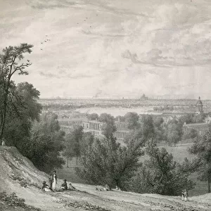 View of Greenwich, London (engraving)
