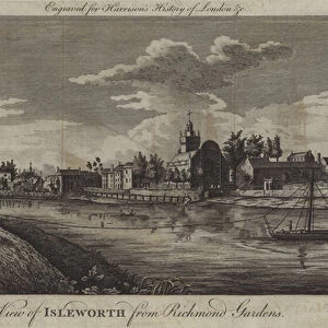 View of Isleworth from Richmond Gardens (engraving)