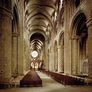 View of the nave, built 1093-1289 (photo)