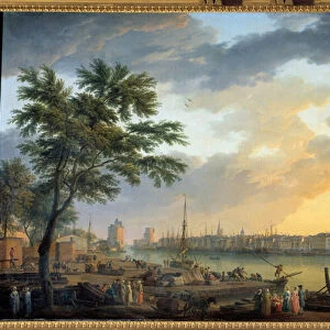 View of the Port of La Rochelle Painting by Joseph Vernet (1714-1789) 1762 Paris