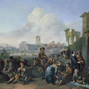 A View in Rome, 1668 (oil on canvas)
