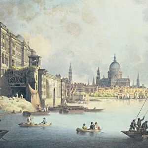 View of Somerset House and the Thames, 1796 (w / c on paper)