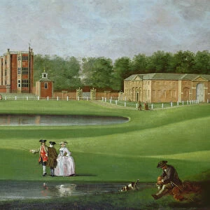 View of Temple Newsam House, detail of the stable block, c