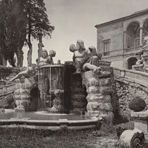 Villa Farnese, Caprarola, The Giants Goblet (b / w photo)