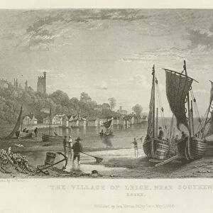 The Village of Leigh, near Southend, Essex (engraving)