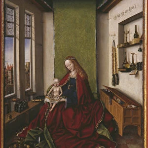 Virgin and Child with a book (oil on panel)